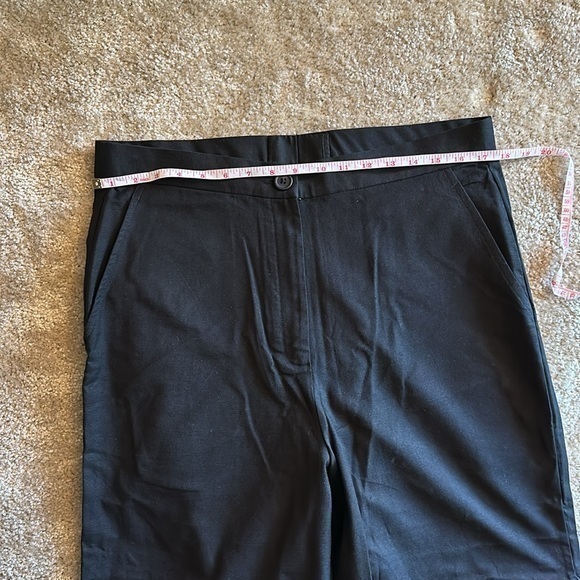 Turnblack India Linen Black Part of You High-Waisted Ankle Cropped Pants - Picture 14 of 15